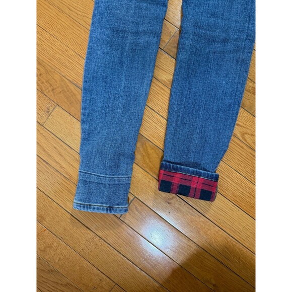 Judy Blue Red Buffalo Plaid Patch Distressed Skinny Jeans 26 - Picture 8 of 8